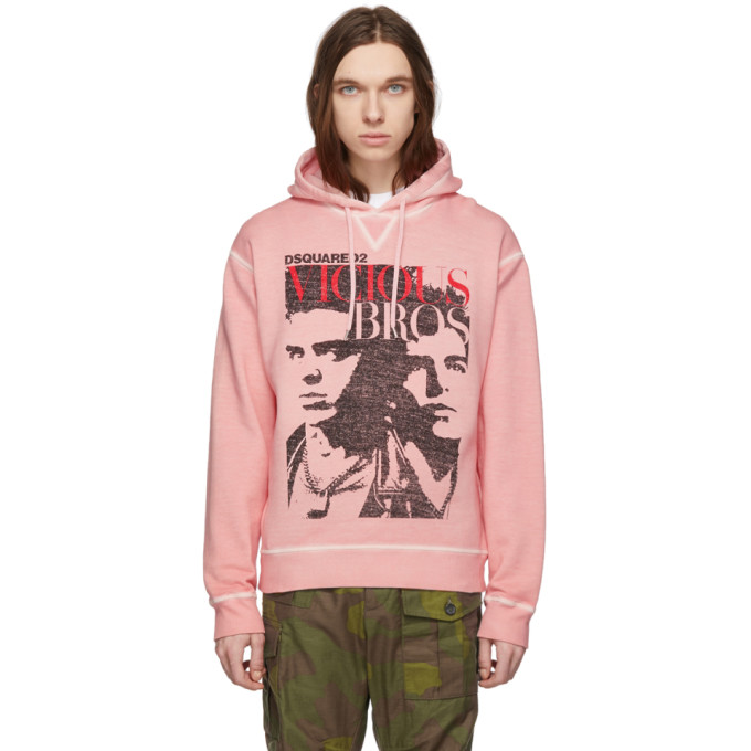 dsquared pink hoodie