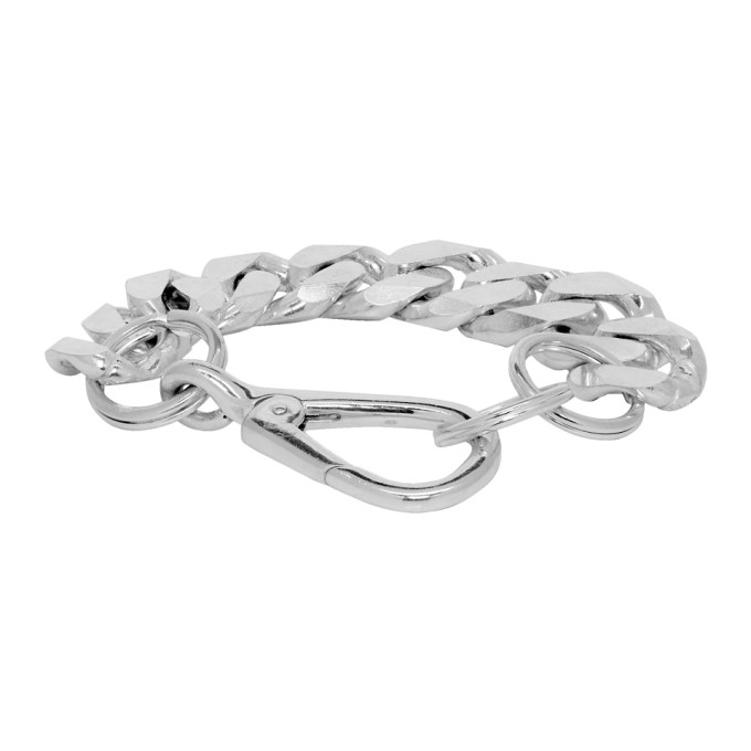 MARTINE ALI MARTINE ALI SILVER XL CUBAN LINK BRACELET