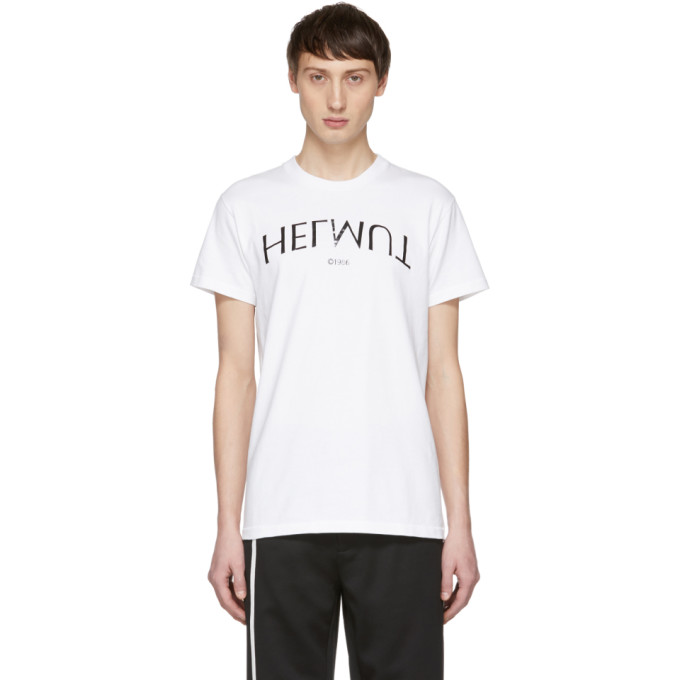 HELMUT LANG HELMUT LANG WHITE LOGO HACK LITTLE T-SHIRT