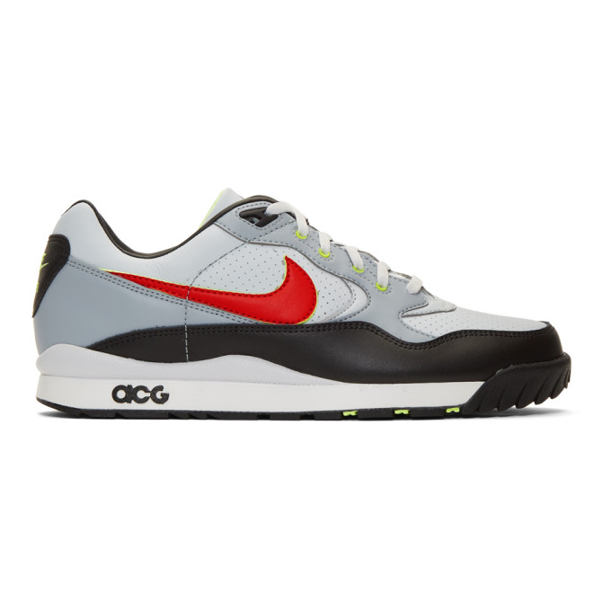 nike acg gray running shoes