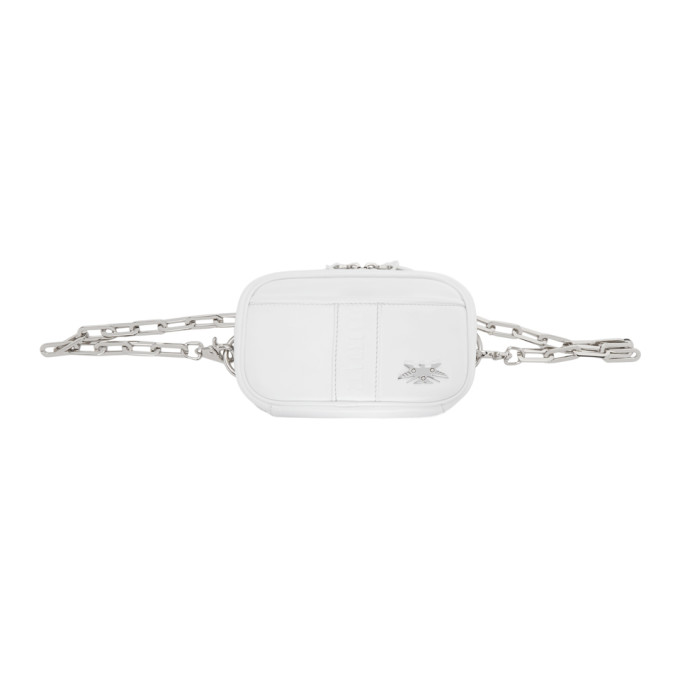 Sankuanz Belt SANKUANZ WHITE LEATHER BELT POUCH