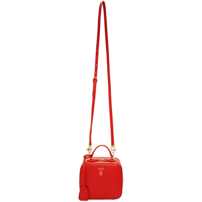 Mark Cross Red Baby Laura Bag