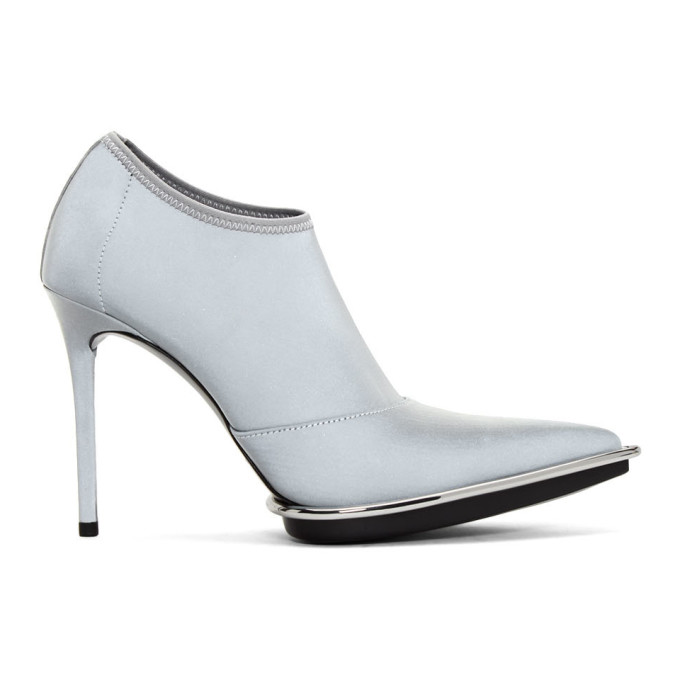 alexander wang silver boots