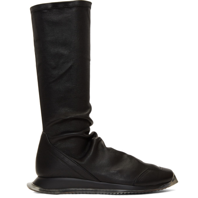 rick owens square toe boots