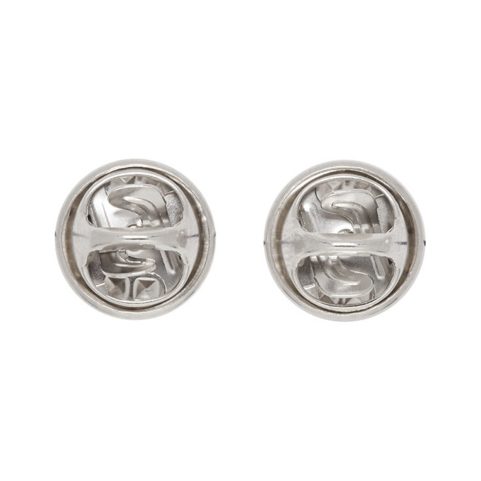 Justine Clenquet Silver Lola Stud Earrings