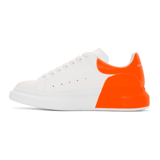 orange and white alexander mcqueen