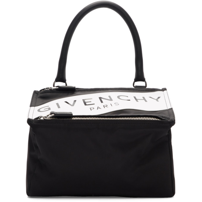 Givenchy Black Small Band Logo Pandora Bag