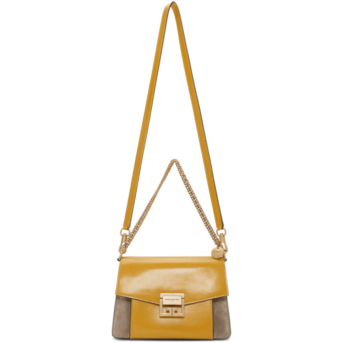 Givenchy Yellow & Taupe Small GV3 Bag