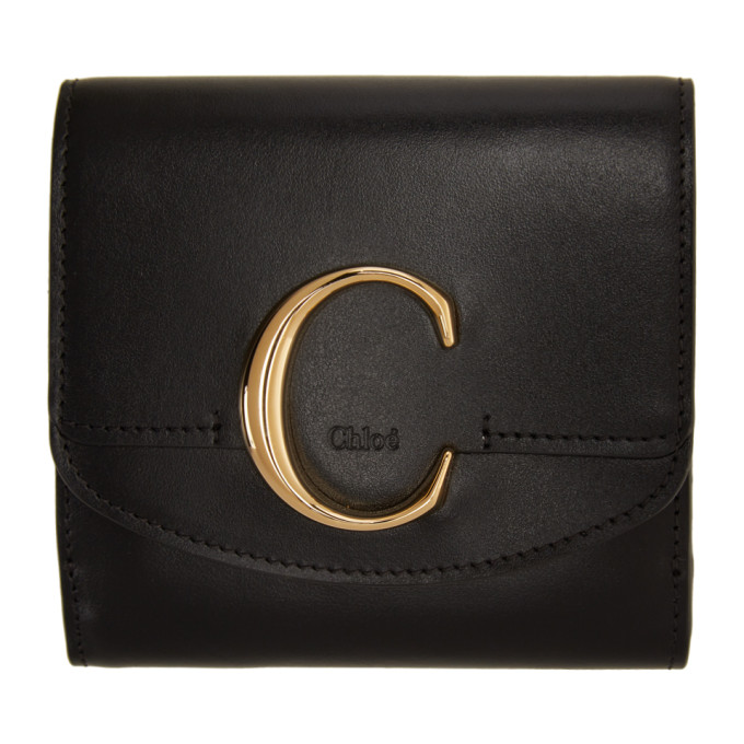 CHLOÉ CHLOE BLACK SQUARE WALLET