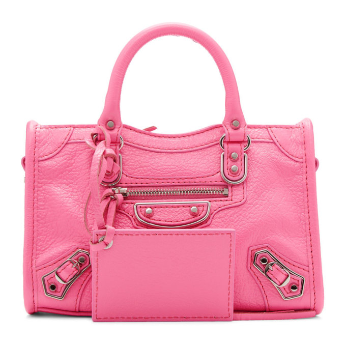 Balenciaga Pink Nano City Bag