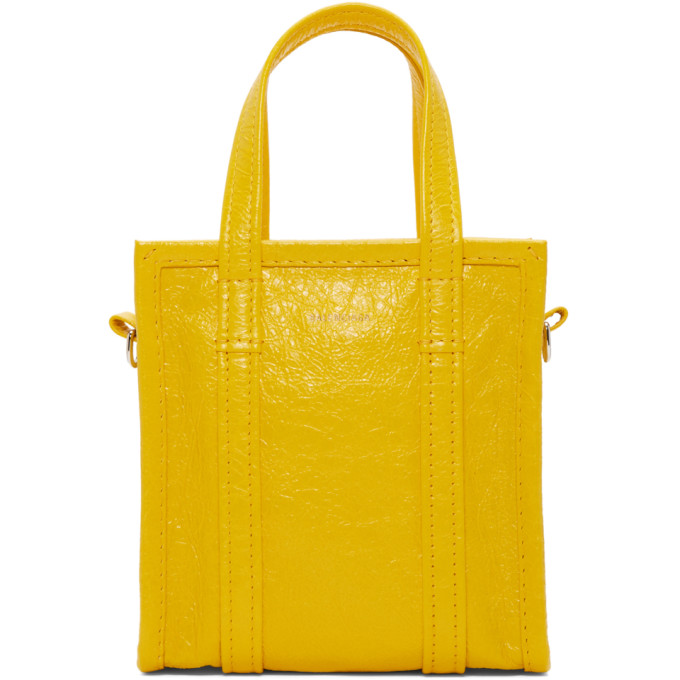 Balenciaga Yellow Xxs Bazar Shopper Tote 191342f04900201