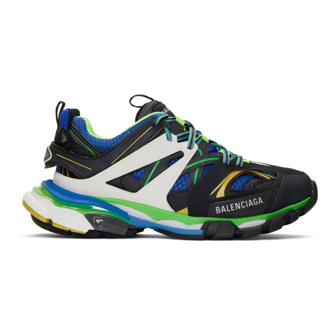 Balenciaga Synthetic Track 2 Trainers Multi in Blue Save 32