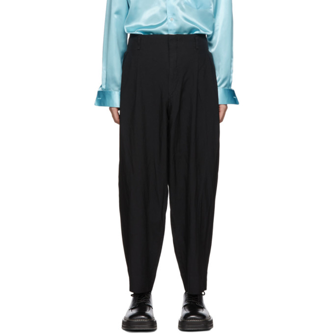 Comme Des Garcons Homme Plus Black Oxford Trousers 191347m19100704