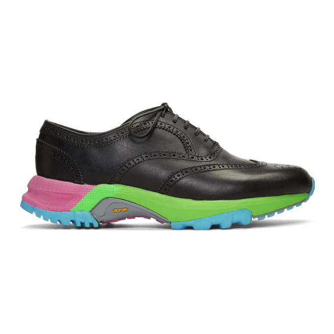 Comme Des Garçons Homme Deux Shoes COMME DES GARCONS HOMME PLUS BLACK WINGTIP BROGUES