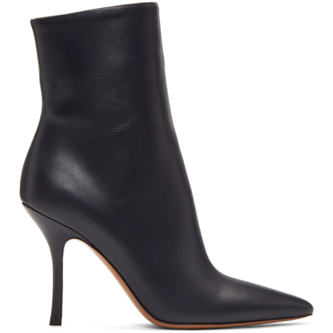 The Row Navy Gloria Boots