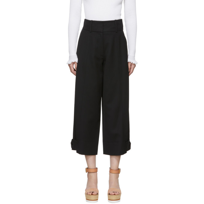 see by chloe cropped wide leg pants