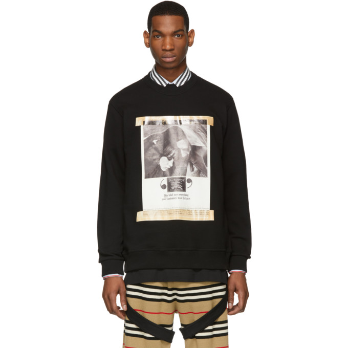 BURBERRY BURBERRY BLACK ARCHIVE CAMPAIGN SWEATSHIRT