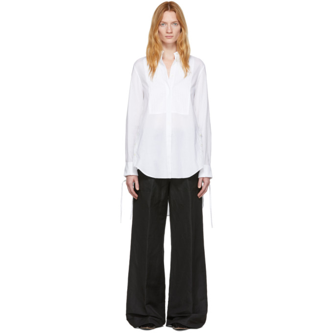 ANN DEMEULEMEESTER ANN DEMEULEMEESTER WHITE COTTON SHIRT