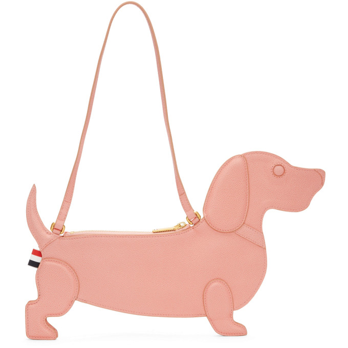 Click to view more detailed imagery on our partner's website Thom Browne Hector Icon Flat Clutch In 680 Lt Pink