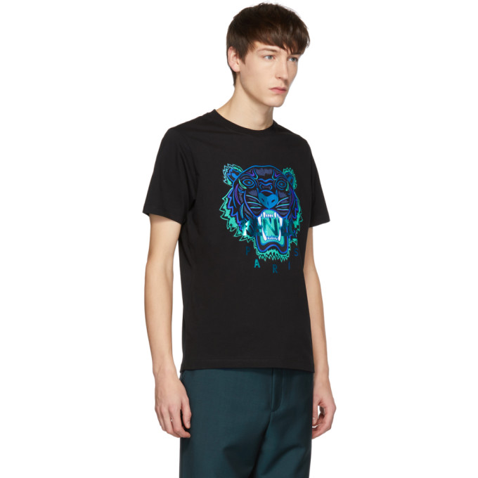 kenzo black and blue t shirt