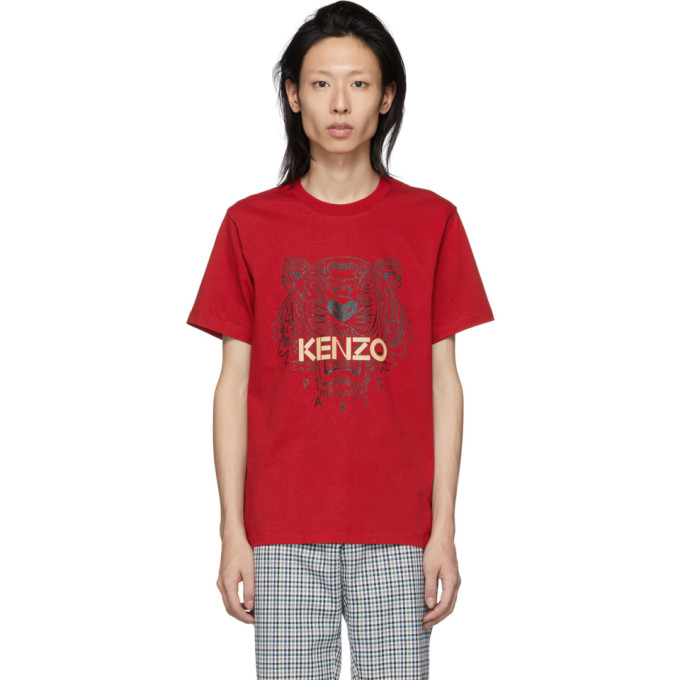 Kenzo Red Tiger T Shirt Kenzo Red Tiger T Shirt