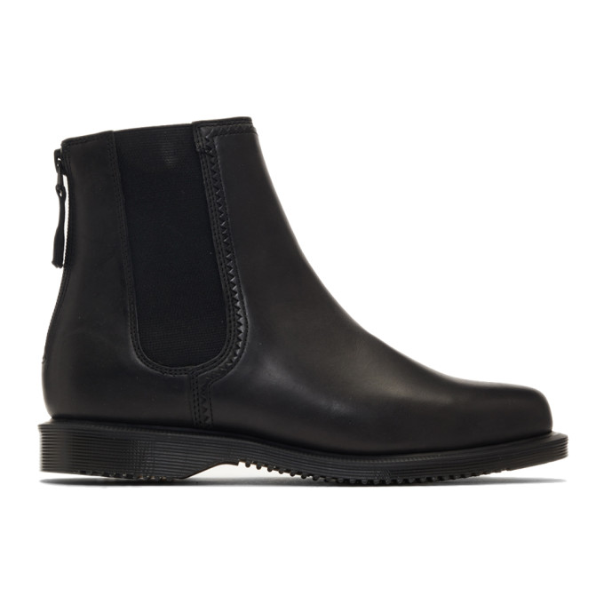 dr martens zillow refine chelsea boot in black leather