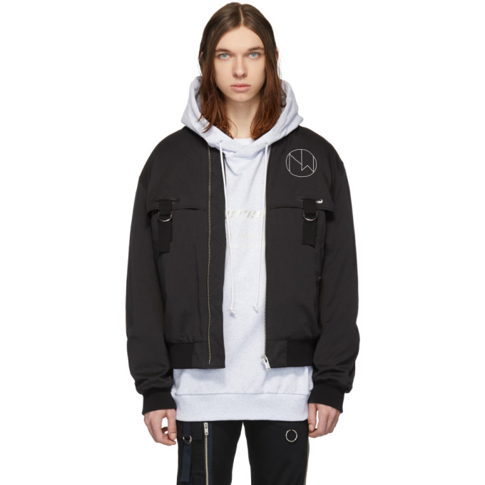 Undercover Jackets UNDERCOVER BLACK NEW WARRIORS BOMBER JACKET
