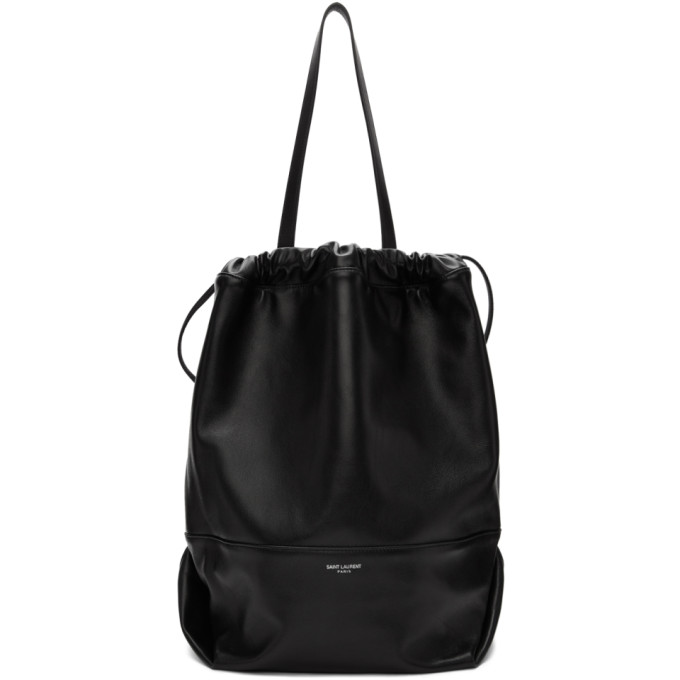 Saint Laurent Black Harlem Shopping Tote