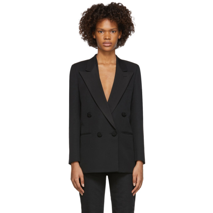 Saint Laurent Black Tuxedo Blazer 191418F05700302