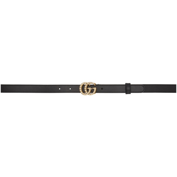 GUCCI GUCCI BLACK PEARL GG TOSCANO BELT