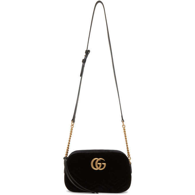 gg marmont small velvet camera bag