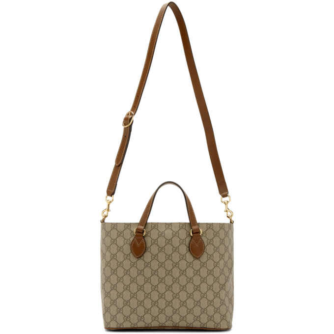 Gucci Beige GG Supreme Eden Tote