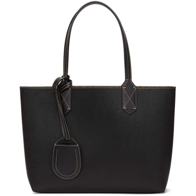 gucci black reversible tote
