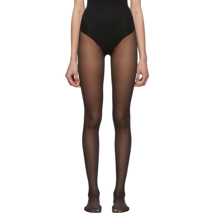 Gucci Black Plain Logo Tights