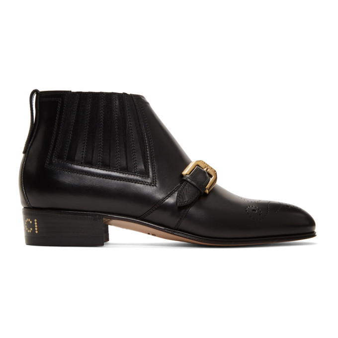Gucci Black Worsh Boots