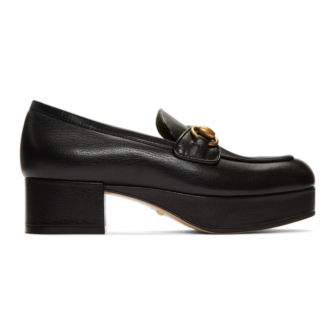 Gucci Women's 5653650G0V01000 Black Leather Loafers