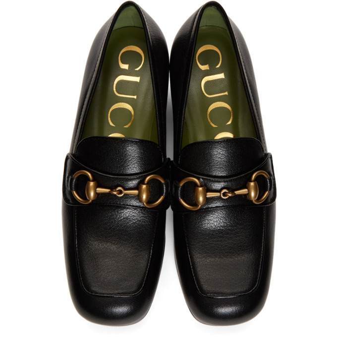 Gucci Women's 5653650G0V01000 Black Leather Loafers