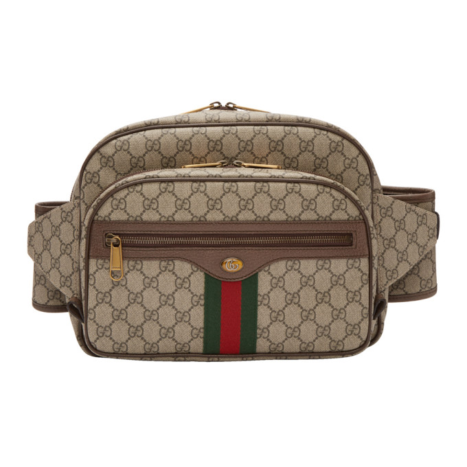 ophidia gg supreme small canvas belt bag