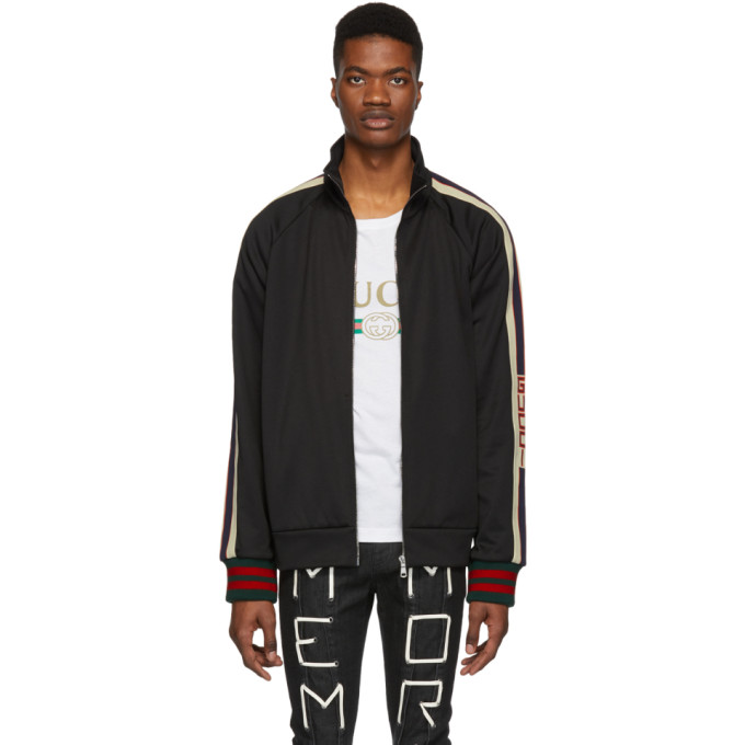 black gucci track jacket