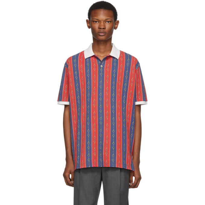 gucci red white blue polo