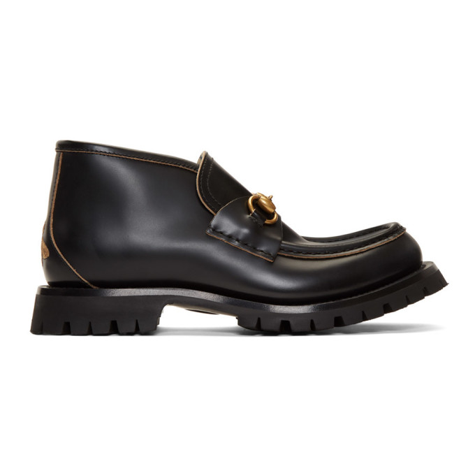 Gucci Black Horsebit Boots