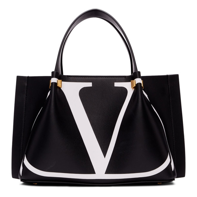 Valentino Garavani VLOGO Escape Small Calf Leather Tote Bag