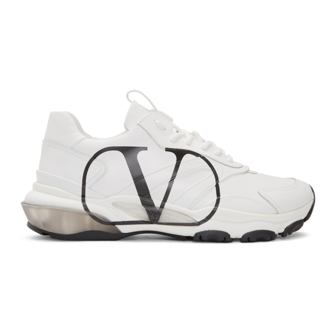 VALENTINO GARAVANI VALENTINO WHITE VALENTINO GARAVANI VLOGO LOW TOP SNEAKERS