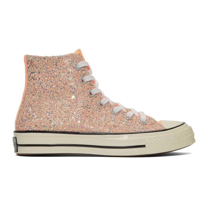 converse x jw anderson glitter chuck 70 high top