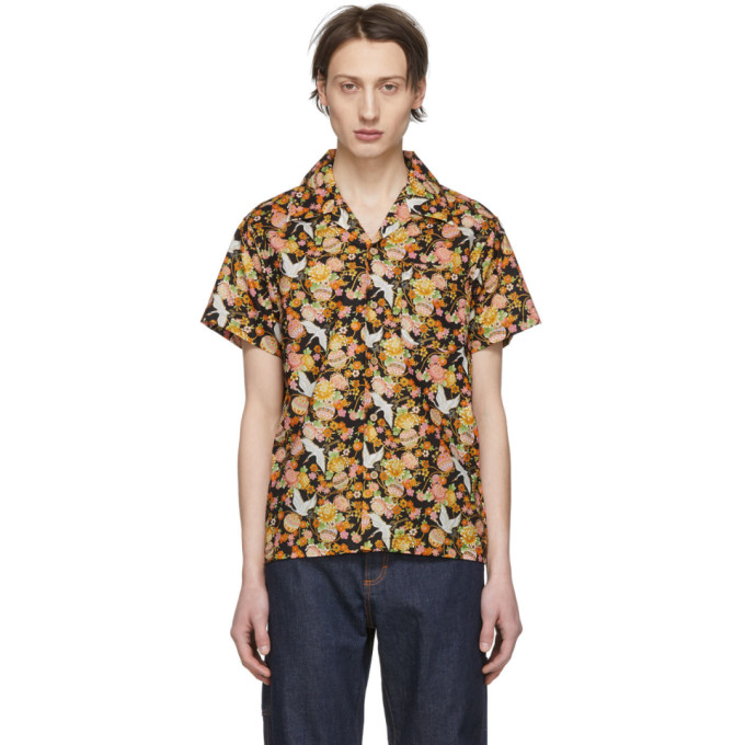 Naked And Famous T-shirts NAKED AND FAMOUS DENIM MULTICOLOR JAPAN TSURU FESTIVAL SHIRT
