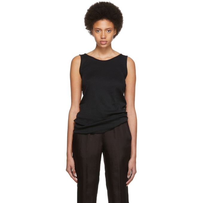 HAIDER ACKERMANN HAIDER ACKERMANN BLACK KNOT BACK TANK TOP