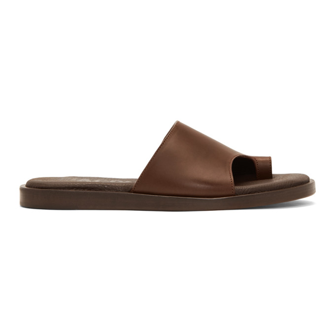 JACQUEMUS JACQUEMUS BROWN LES TATANES SANDALS