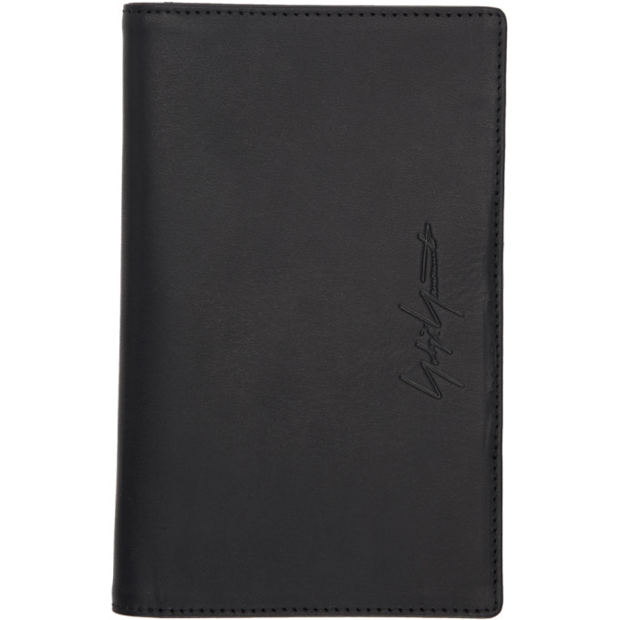 Yohji Yamamoto Wallets YOHJI YAMAMOTO BLACK CELLPHONE BIFOLD WALLET