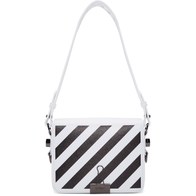 Off-White White Diagonal Flap Bag