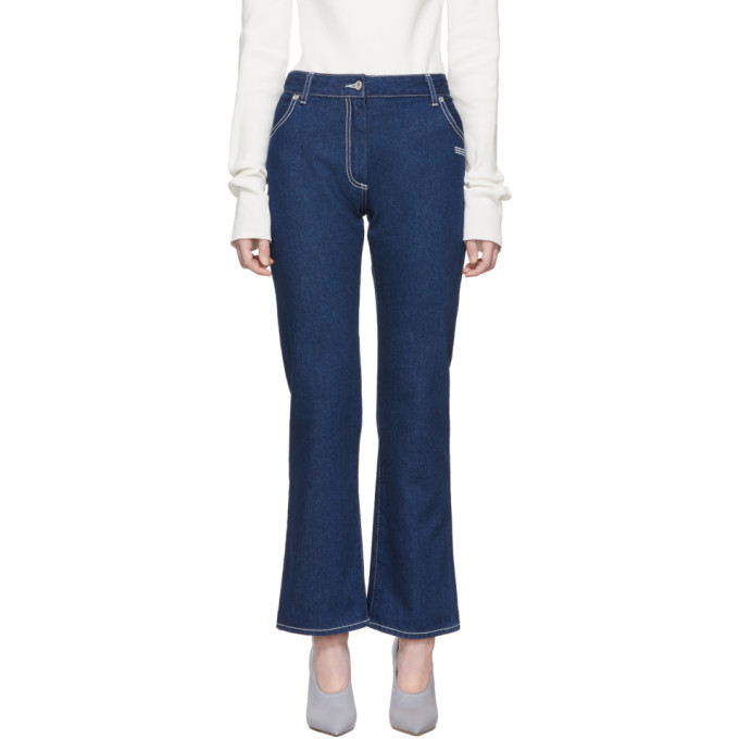 pale blue cropped jeans